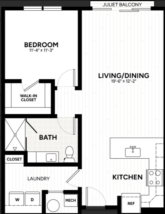 Floor Plan Image of Apartment Apt 1458